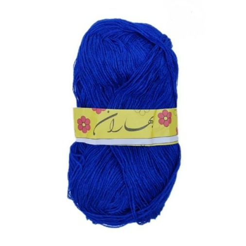 کاموا بهاران آبی کاربنی (یک عددی)(کاموا نازک دولا)(40 گرمی - متراژ حدود 100 متر)جدید