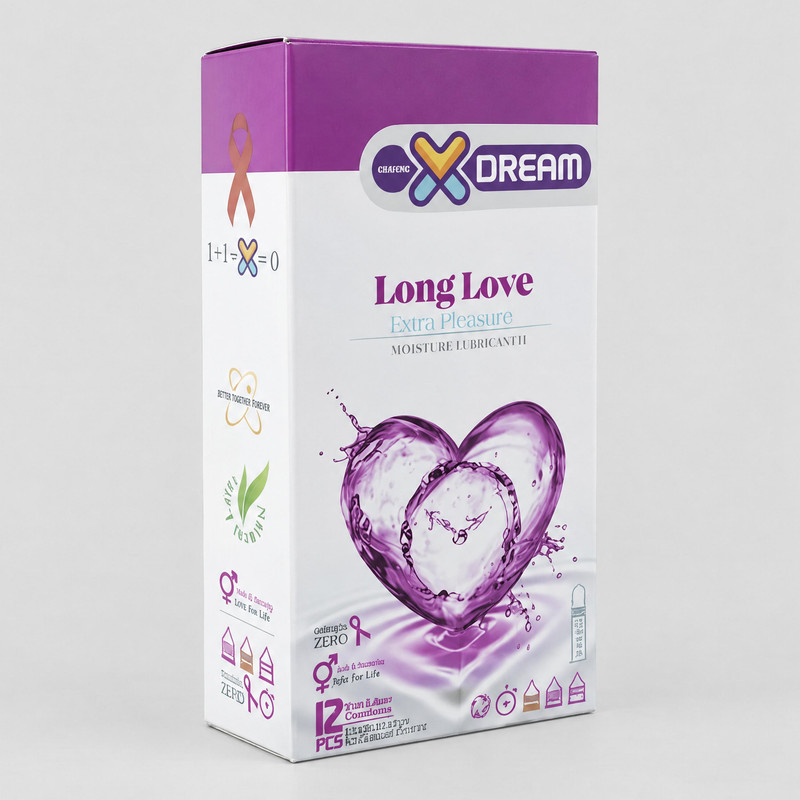 کاندوم ایکس دریم مدل Long love بسته 12 عددی