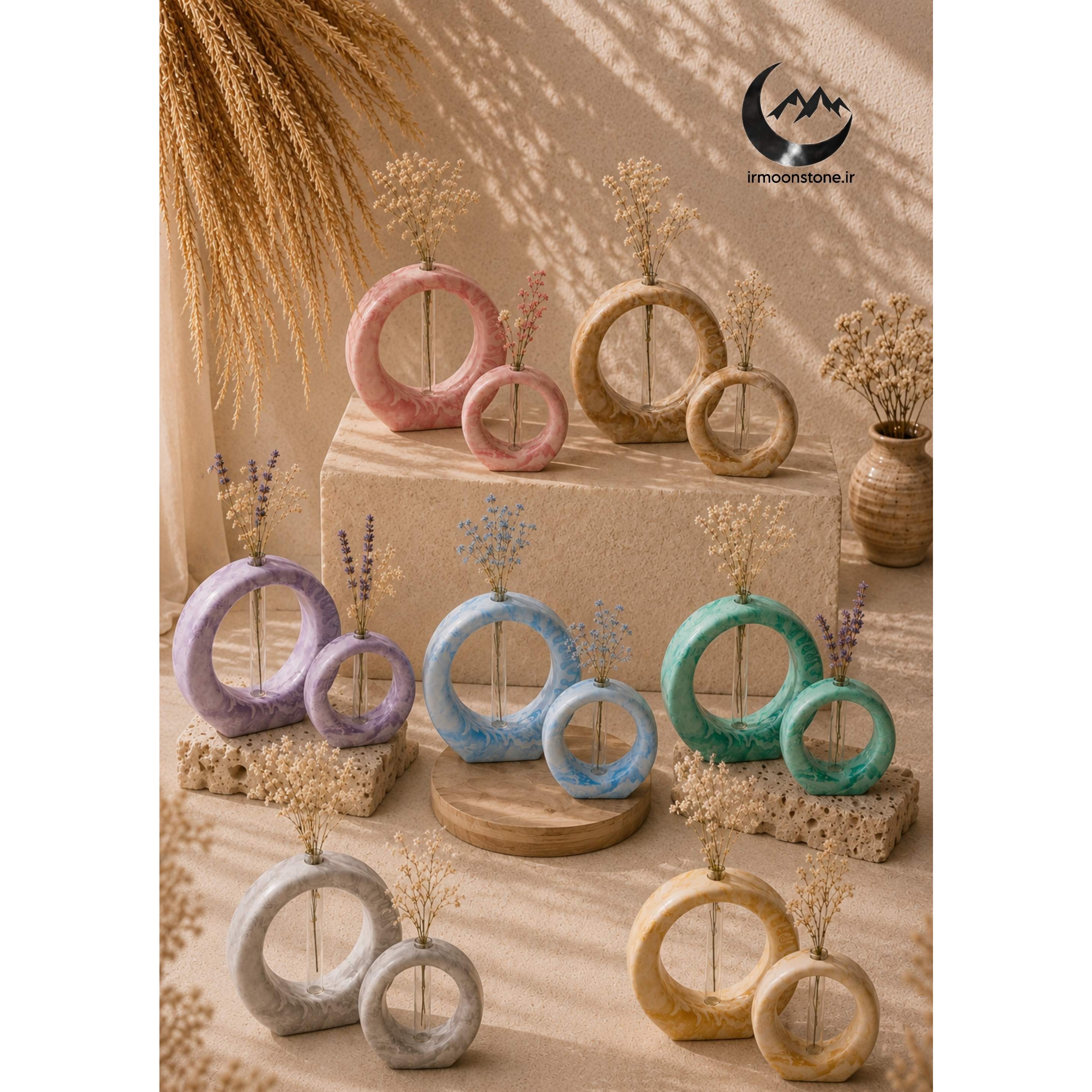 گلدان گلجای زیبا و خاص هنه رنگ وطرح