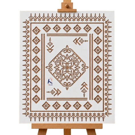 شابلون استنسیل طرح فرش کد 401جدید
