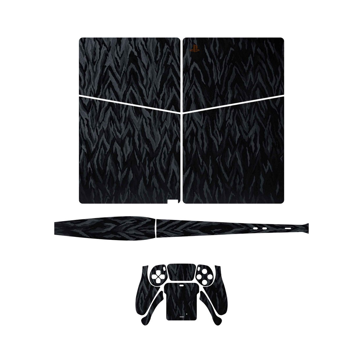 برچسب کنسول و دسته بازی PS5 Slim Digital Edition ماهوت مدل Black Swanجدید
