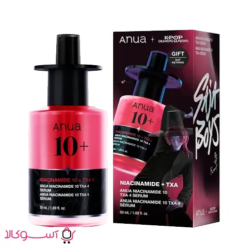سرم ضدلک آنوا مدل نیاسینامید 10% + ترانگزامیک اسید حجم 50 میل آسوکالاجدید
