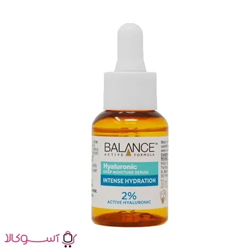سرم آبرسان بالانس مدل hyaluronic 2% حجم 30 میل آسوکالا