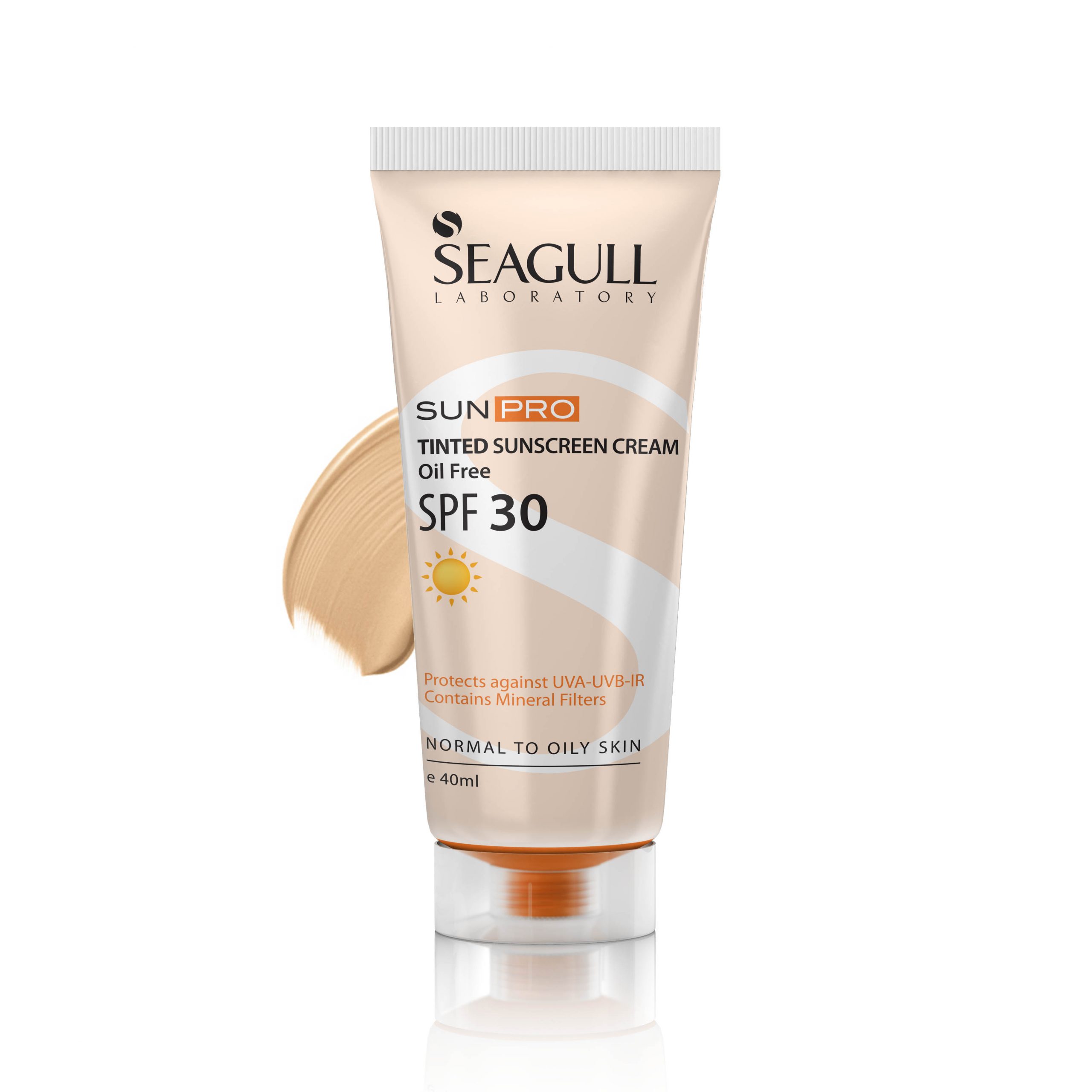 ضد آفتاب رنگی فاقد چربی سی گل SPF30 پوست چرب بژ روشن