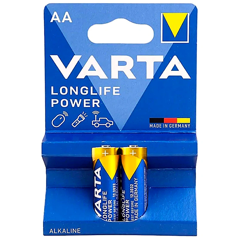باتری قلمی Varta Long Life Power Alkaline LR6/MN1500 1.5V AA کد 9925جدید