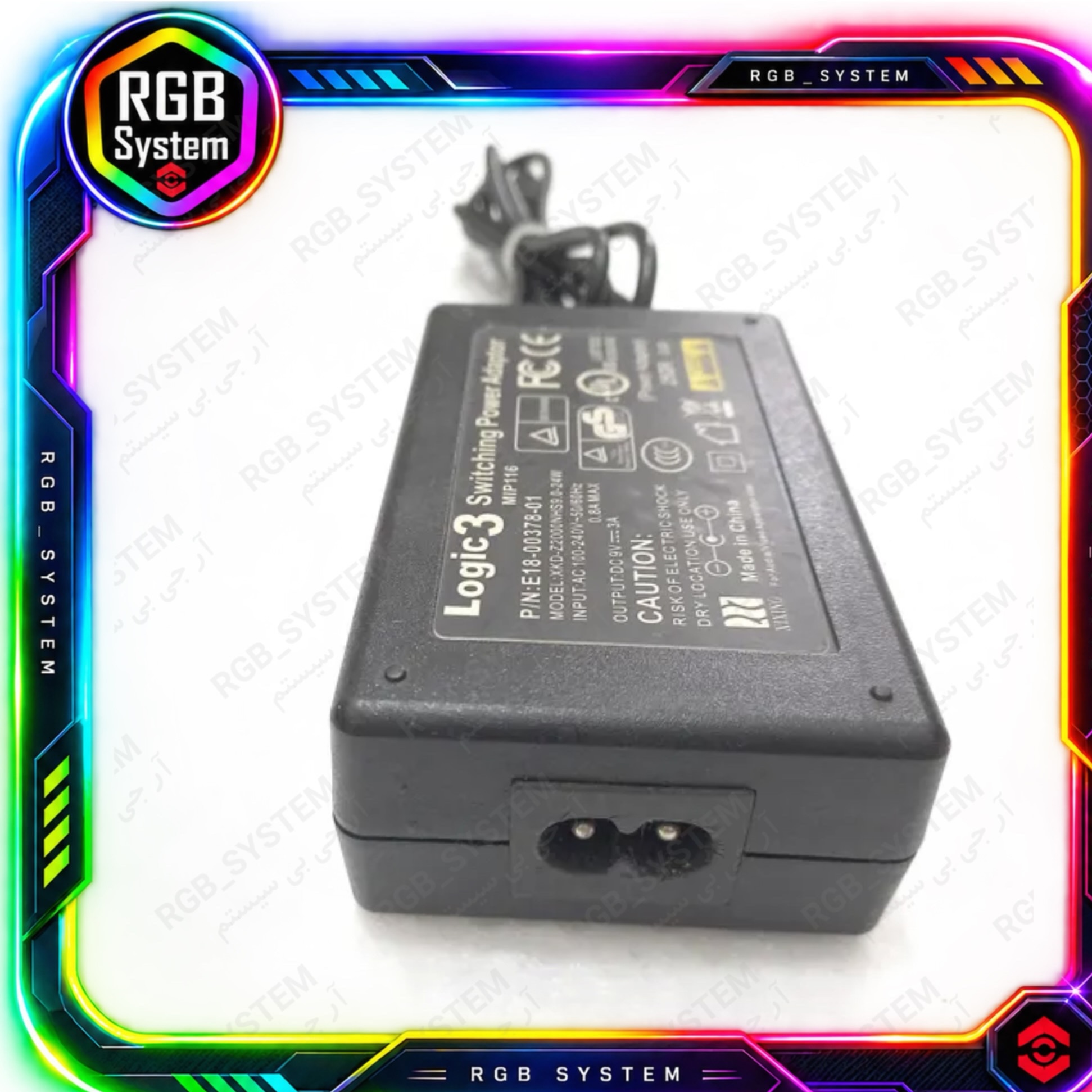 آداپتور Logic3 9V 3A(بار آمازون)جدید