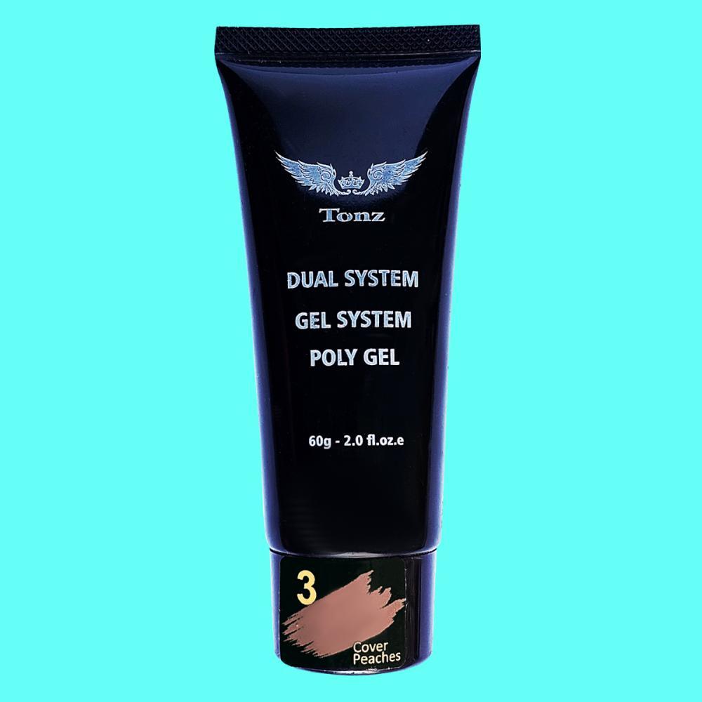 پلی ژل کاشت ناخن تونز مدل روسی شماره 03 حجم 60 میلی لیترجدید