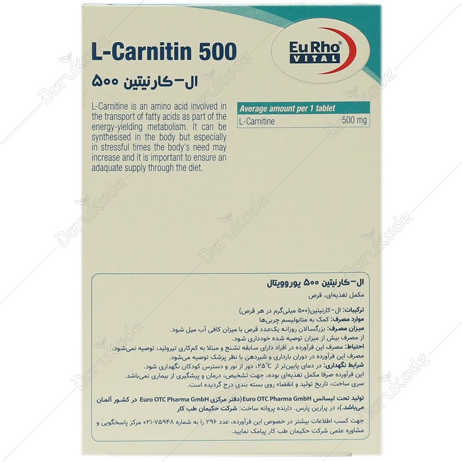 ال کارنتین 500 یوروویتالجدید