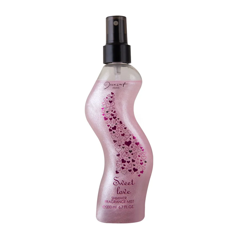 بادی اسپلش شاین دار سوئیت لاو ژک ساف 200 میل | Jacsaf Sweet Love Shimmer Body Splash 200ml نارسیس بیوتی