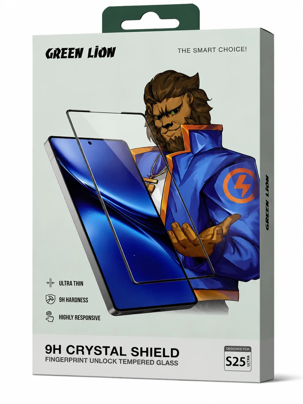 گلس گرین s25 اولترا Green Lion 9H Crystal Shield