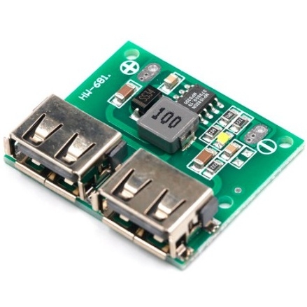 ماژول رگولاتور کاهنده 5 ولت 3A با دو خروجی USB مدل HW-681جدید