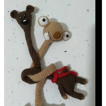 عروسک بافتنی تدی گردن درازجدید