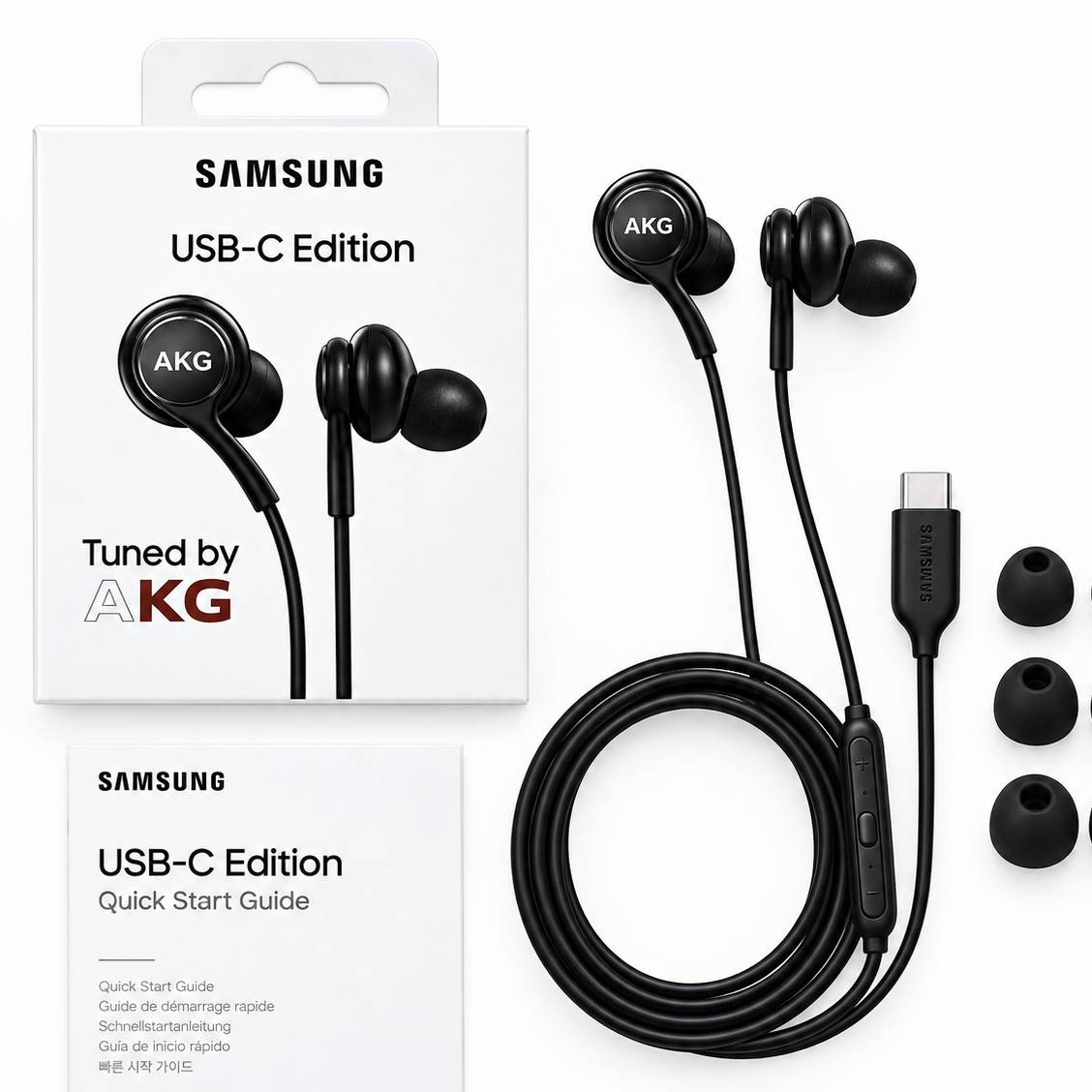 هندزفری سیمی سامسونگ USB-C مشکی تنظیم صدا AKGجدید