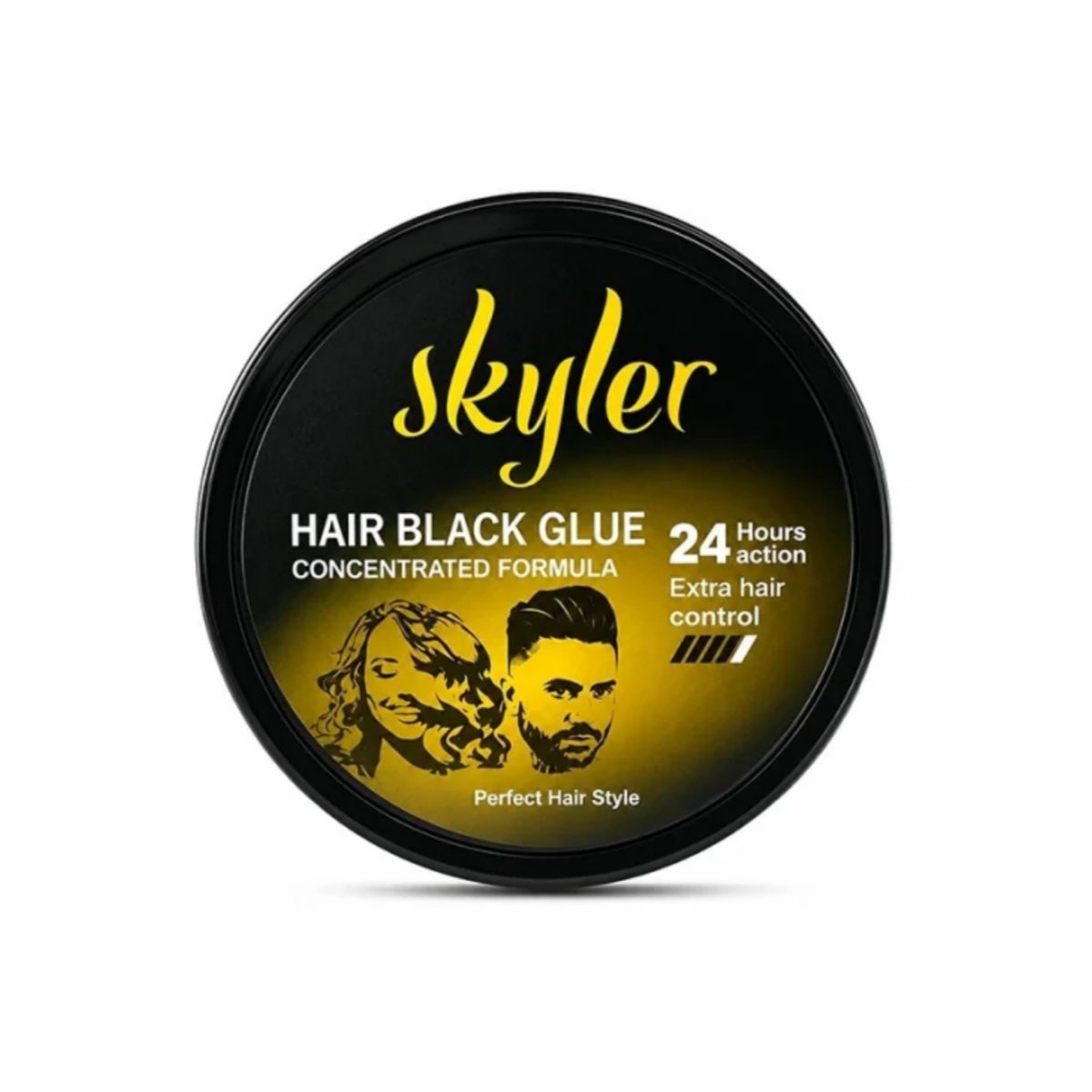 چسب مو اسکایلر مشکی مدل Hair Black حجم 150 میل