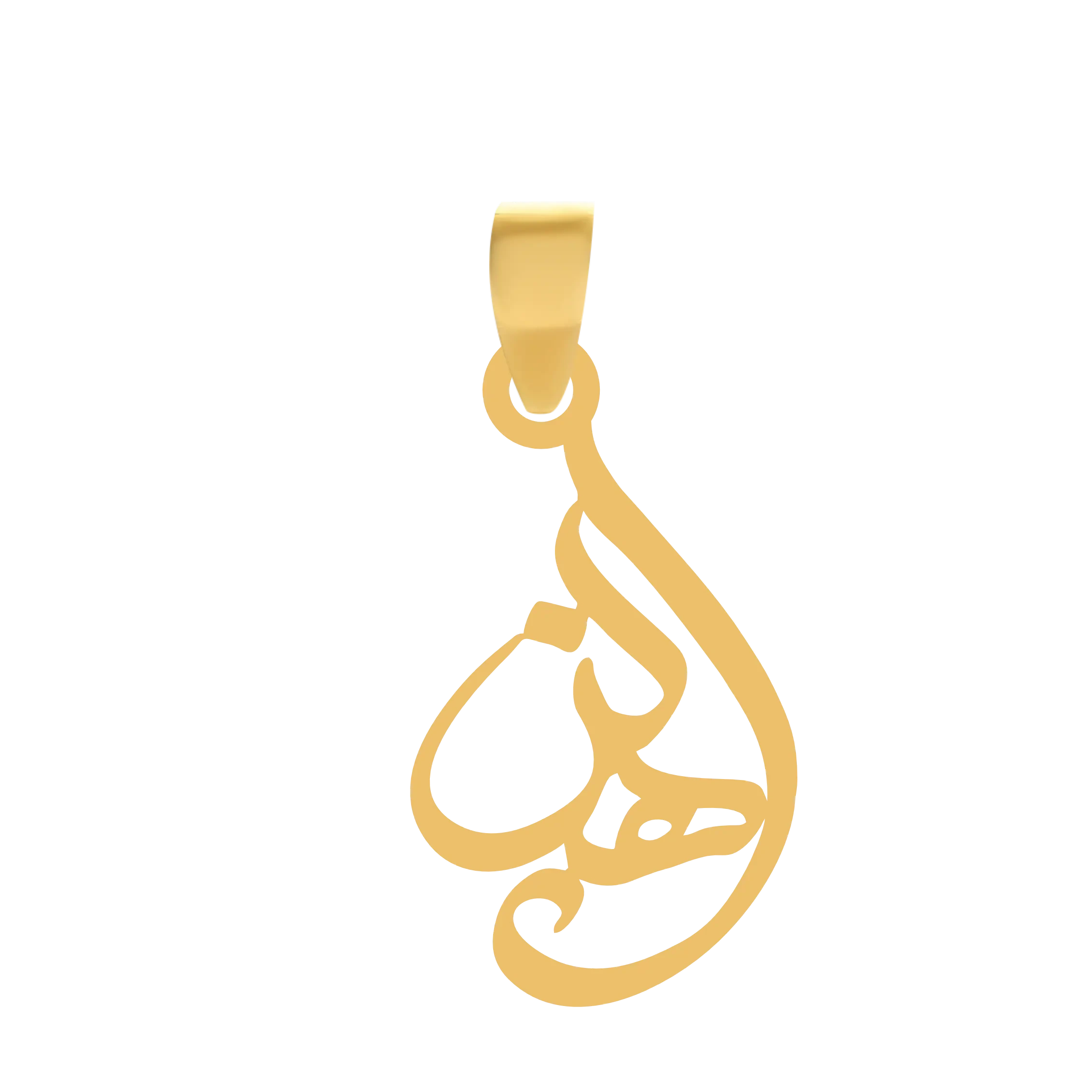 پلاک آویز طلا گالری طلا اپال نام هلن