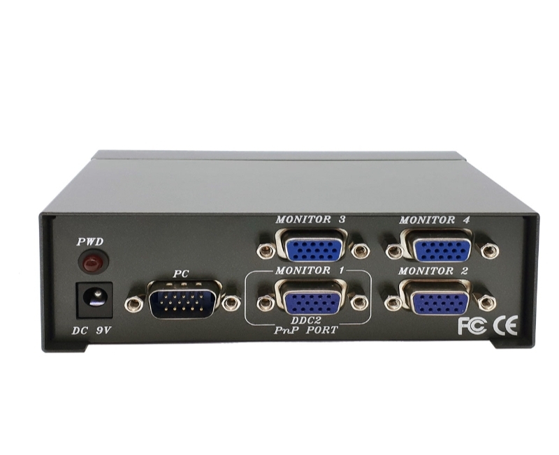 اسپلیتر 1 به 4 پورت VGA مدل 250MHZ برند BAFOجدید