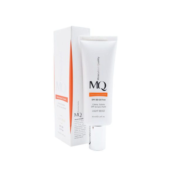 کرم ضد آفتاب فاقد چربی پوست چرب و جوشدار ام کیو SPF 50