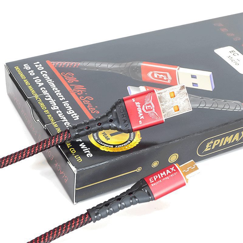 کابل شارژ فست میکرو EPIMAX EC-07 | طول کابل 120cm