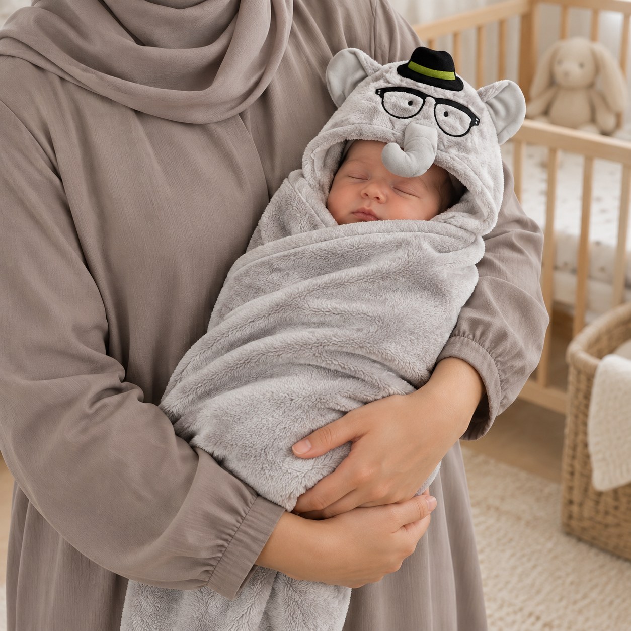 پتو دورپیچ فیل طوسی isizجدید
