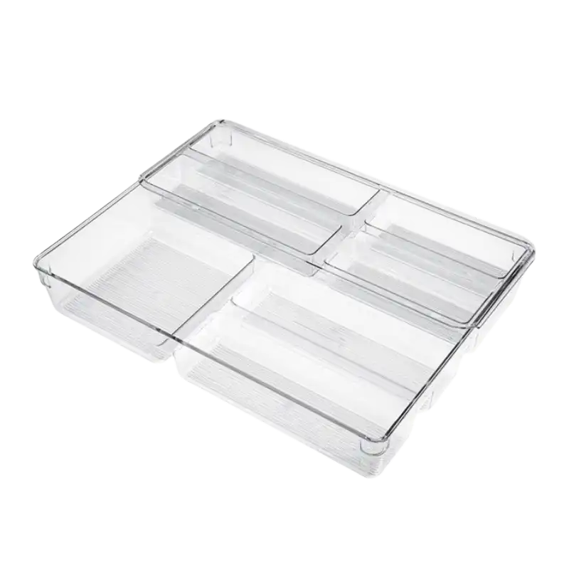 جا قاشقی 2 طبقه اکرولیک شفاف لیمون کد 2381