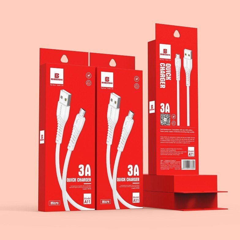 کابل تبدیل USB به Type-C بیبوشی مدل A11 طول 1 متر