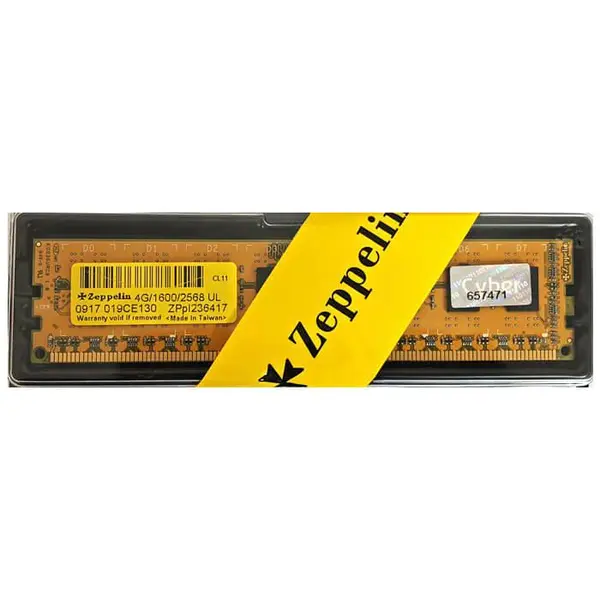 رم دسکتاپ DDR3 تک کاناله 1600 مگاهرتز زپلین مدالز ظرفیت 8 گیگابایت (2عدد 4 گیگ)جدید