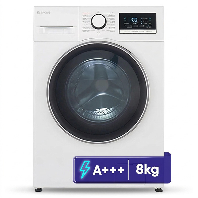 ماشین لباسشویی 8 کیلوگرم اتوماتیک اسنوا مدل SWM-A81Wجدید