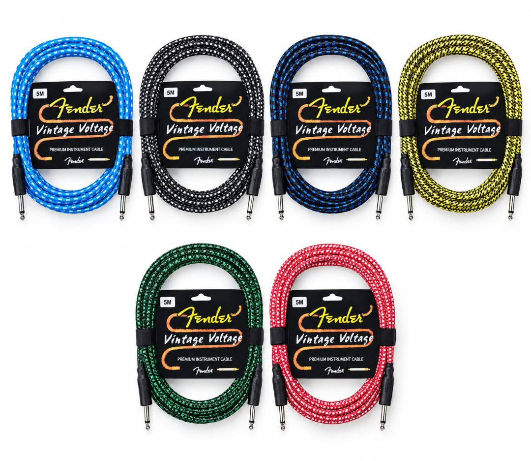 کابل گیتار Fender نویزلس 6 متریجدید