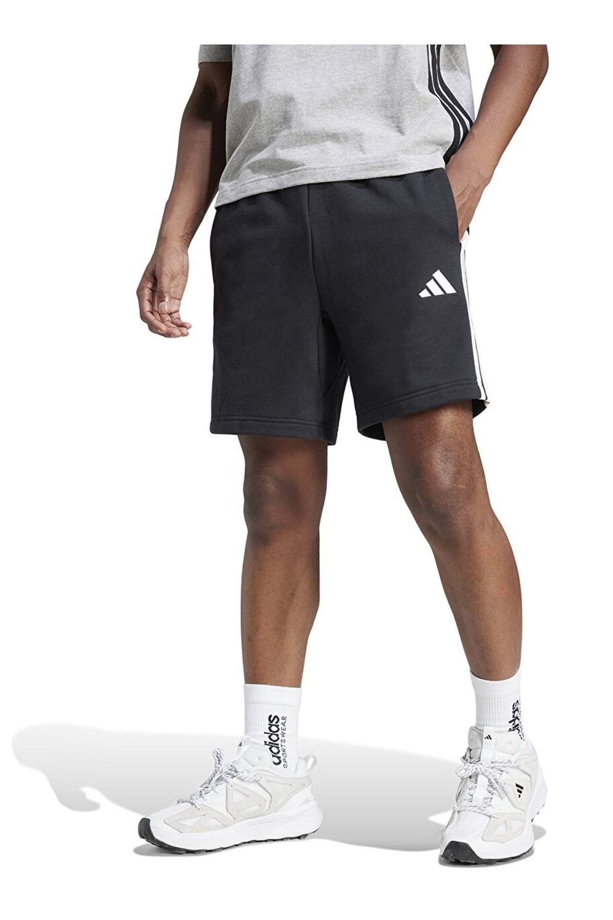 شلوارک آدیداس مدل adidas M 3S FT SHO Spor ort Erkek ort SYAHجدید