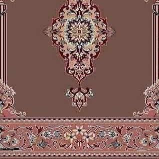 سجاده فرش مسجدی طرح محرابی سلطنتی با ترنج کشیده و ستونهای تزیینی کلاسیک