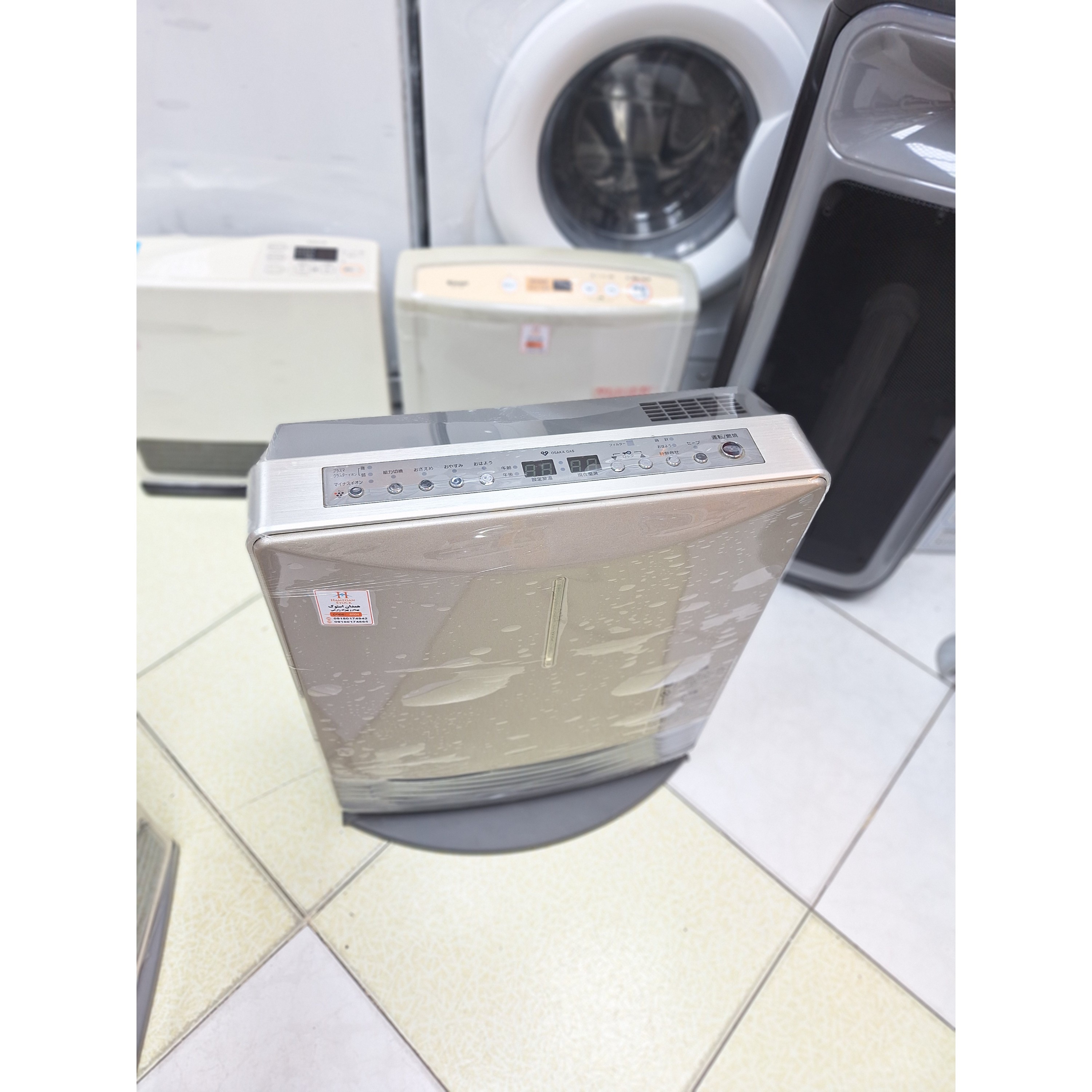 بخاری ژاپنی گازی برقی 4000 وات پلاسما و پایه چرخشی (کد 9006)جدید