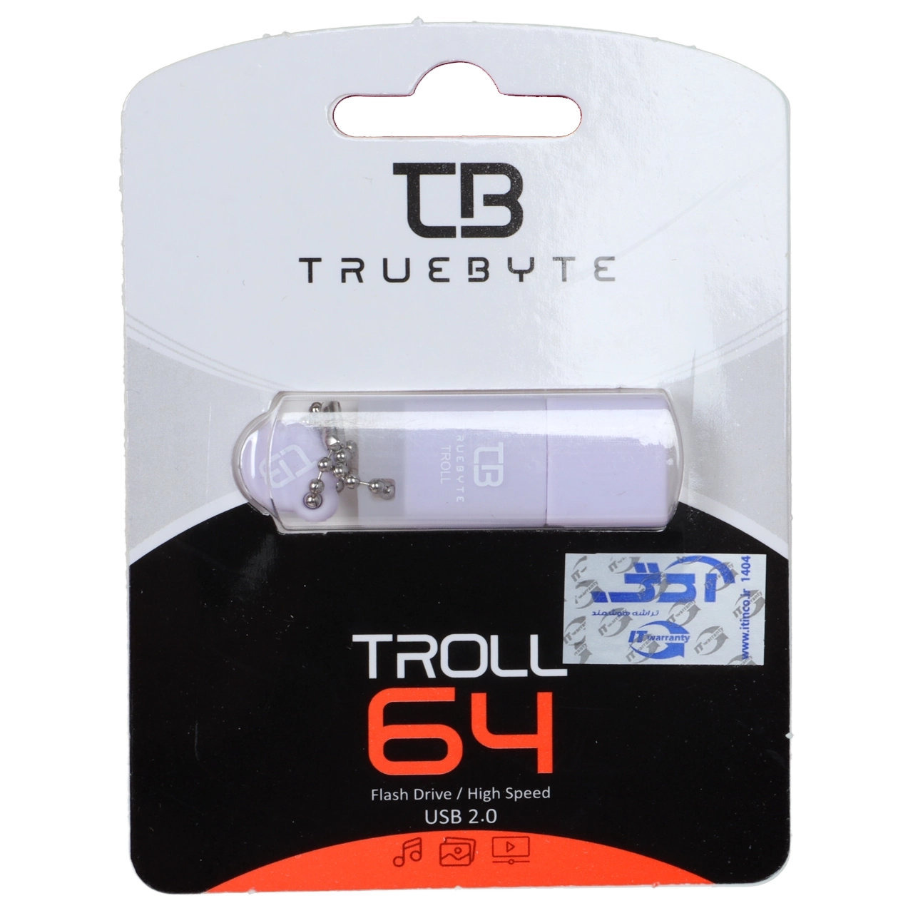 فلش 64GB USB2 TrueByte Troll یاسیجدید