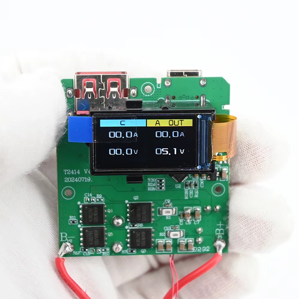ماژول پاوربانک دوطرفه فستشارژ PD100W با نمایشگر رنگی TFT، قابلیت Self-Learning یادگیری هوشمند ظرفیتجدید