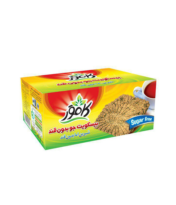 بیسکویت جو بدون شکر و رژیمی کامور