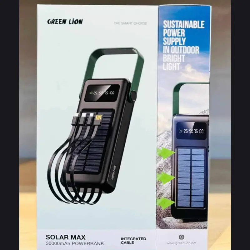 پاور بانک green lion مدل solar max 3000جدید
