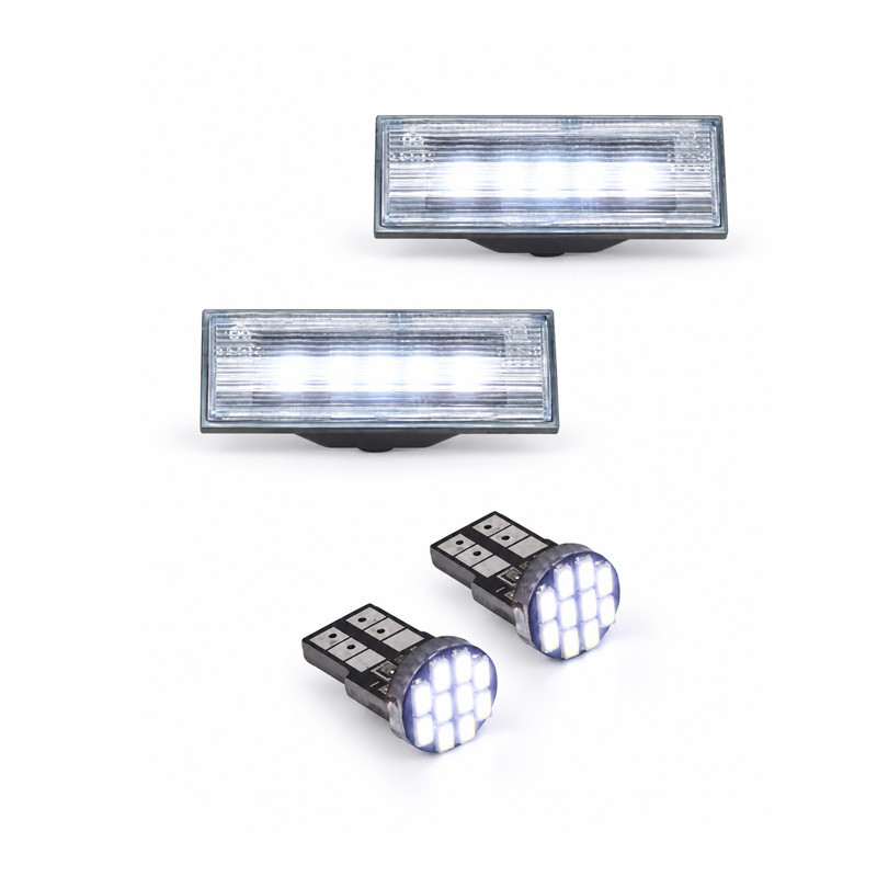 چراغ پلاک خودرو کالانیکس مدل EK-PRIDE132WHT-100853 مناسب برای پراید 132 و تیبا به همراه لامپ مجموعه 4 عددی