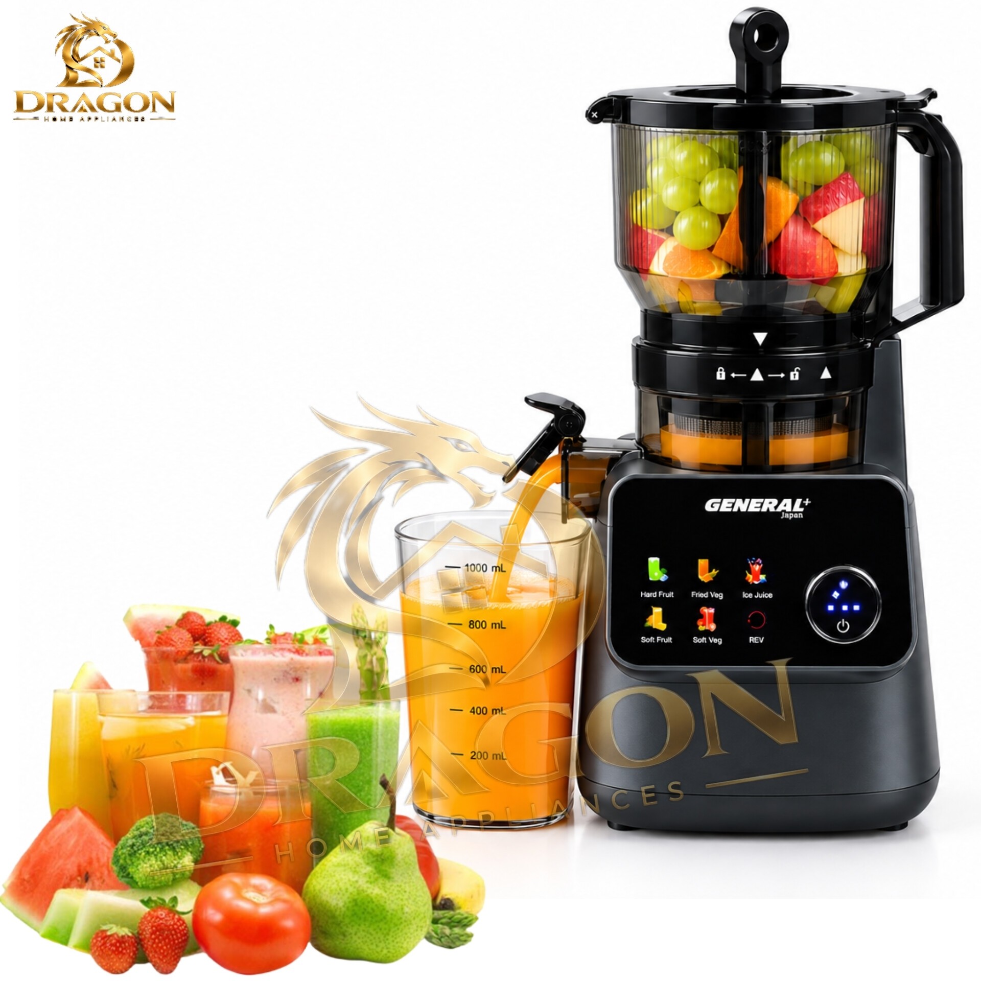 عصاره گیر و بستنی ساز نیمه صنعتی جنرال ژاپن GENERALمدلGE9879
