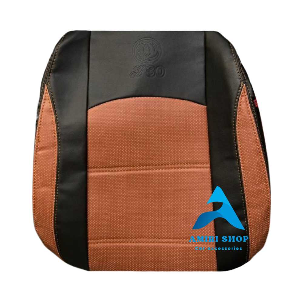 روکش صندلی H30 کراس چرم رنگ مشکی مارون
