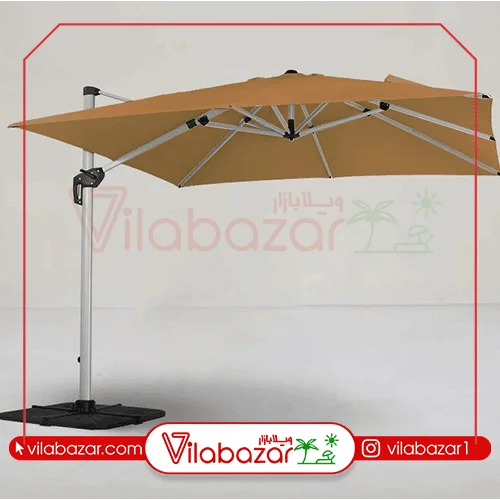 چتر آلمینیومی مربع 360 درجه (3 در 3 متر) (هزینه ارسال با مشتری گرامی به صورت پسکرایه)جدید