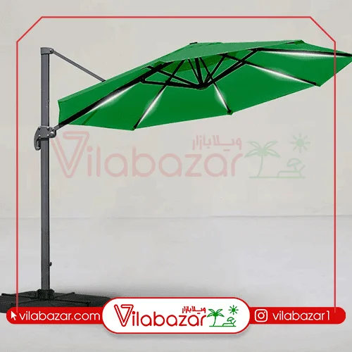 سایبان باغی پایه کنار دایره قطر 3.5 متر 360 درجه (آلمینیوم) (هزینه ارسال با مشتری گرامی به صورت پسکرایه)جدید