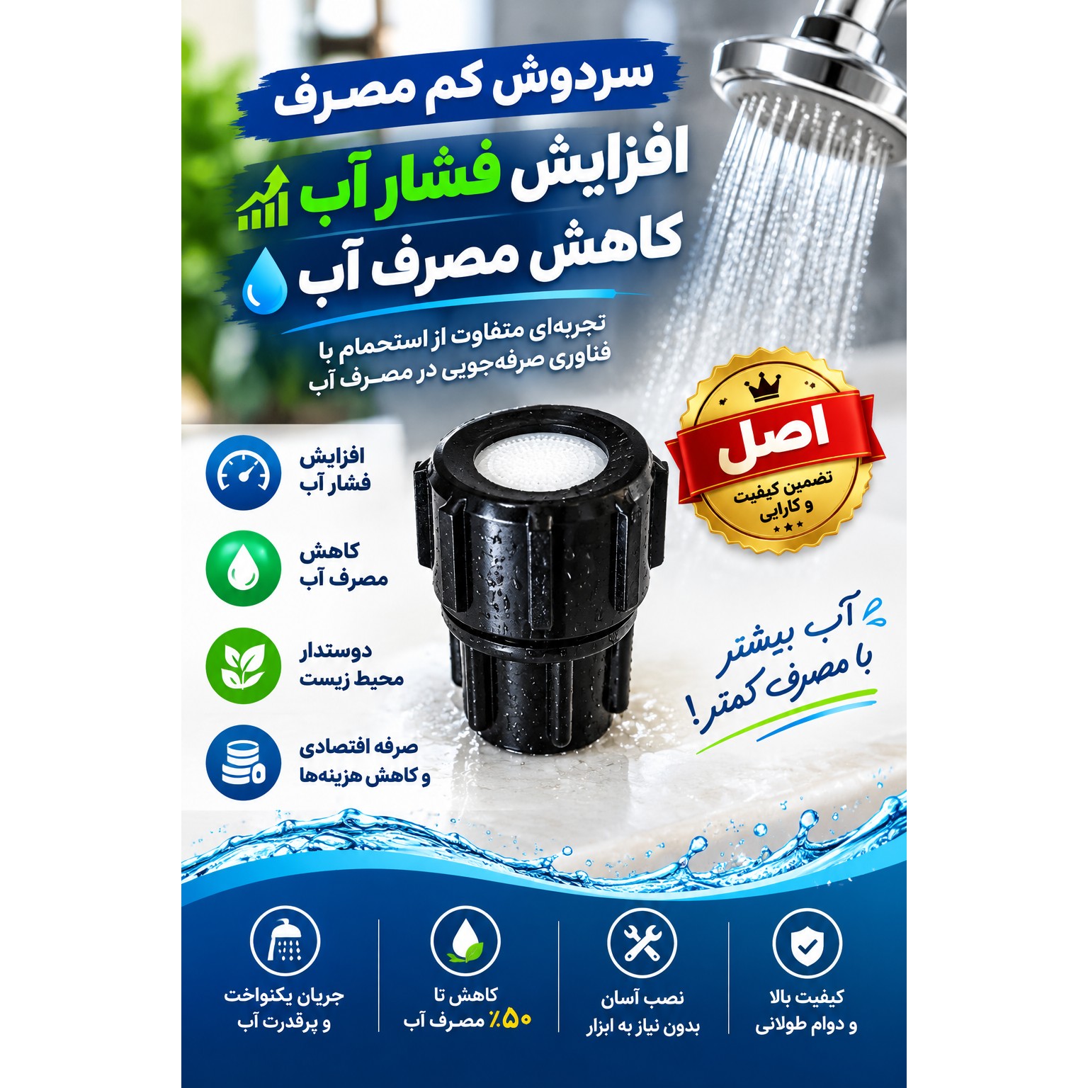 سردوش لیزری کم مصرف (با یک فیلتر رایگان )