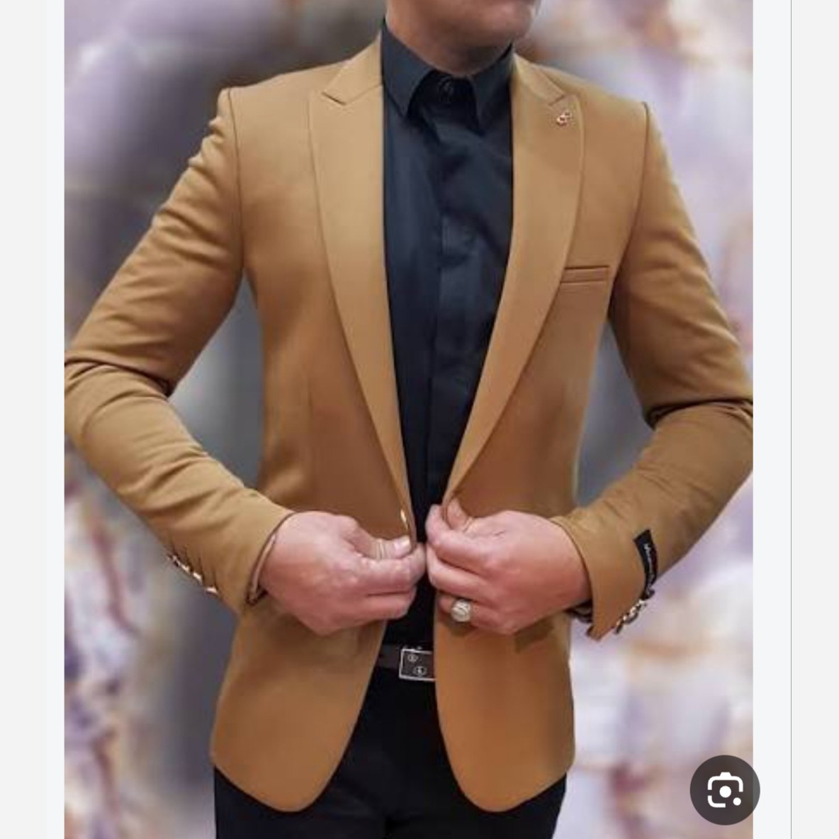 کت تک مردانه رنگ خردلیجدید