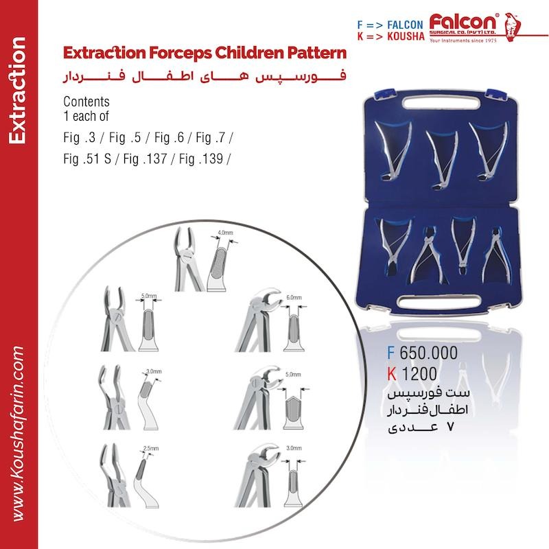ست فورسپس اطفال فالکونجدید