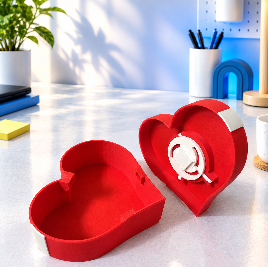 جعبه کادویی قلبی با طراحی خاص و مکانیزم قفل دار Gift Box