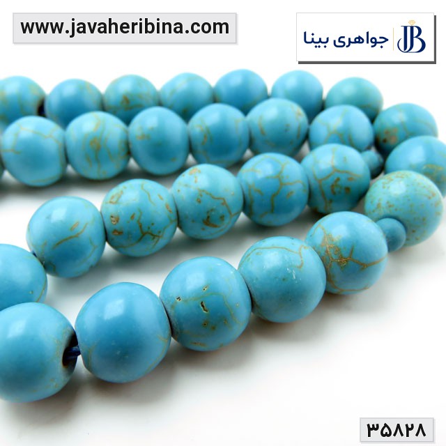 تسبیح فیروزه خوش رنگ 33 دانه کد35828