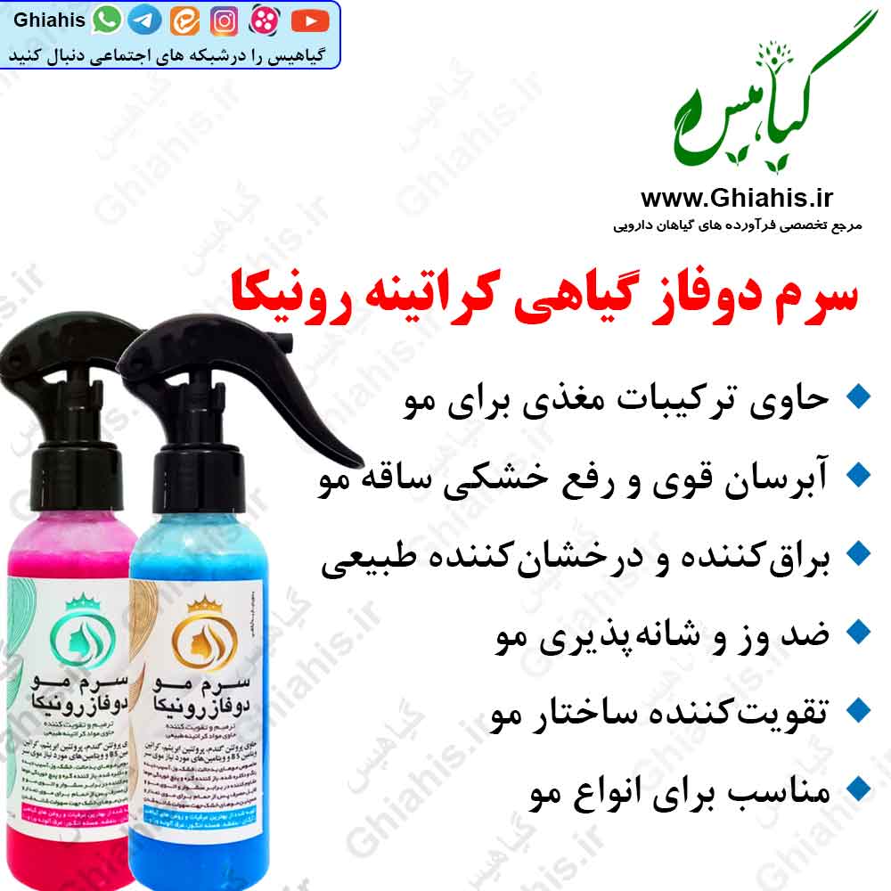 سرم دوفاز گیاهی کراتینه رونیکا