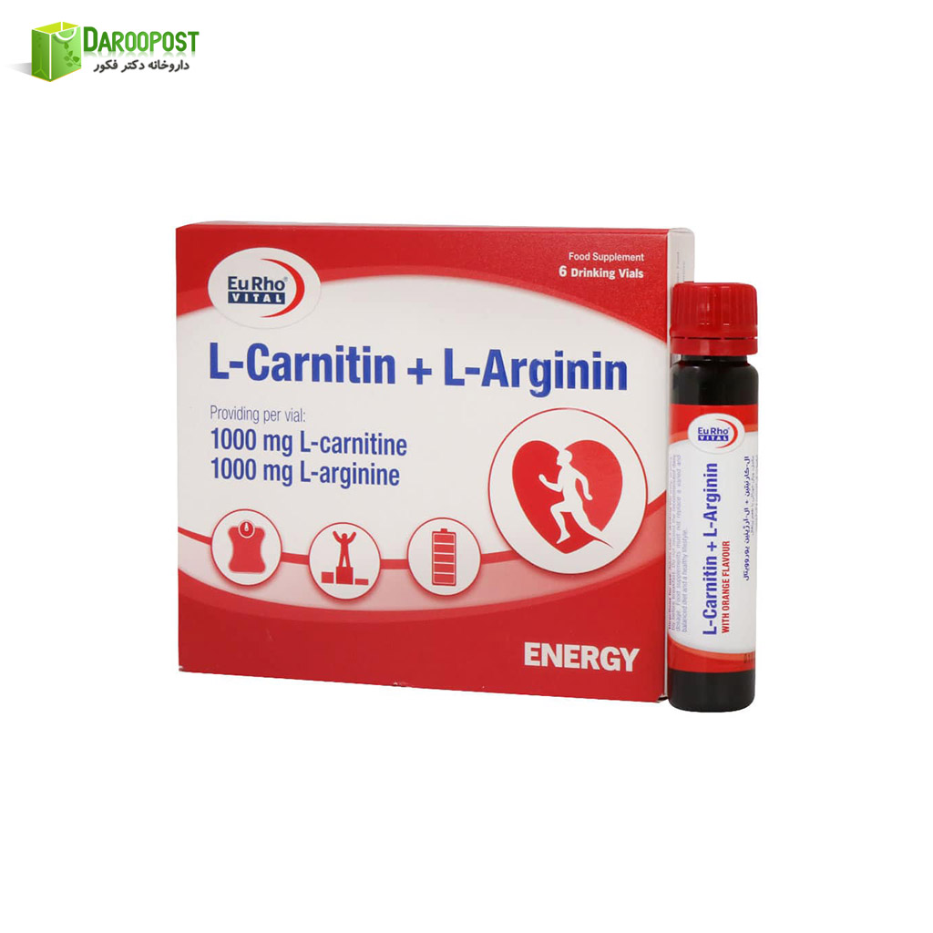 ویال ال کارنیتین و ال آرژنین 6 عددی یوروویتال