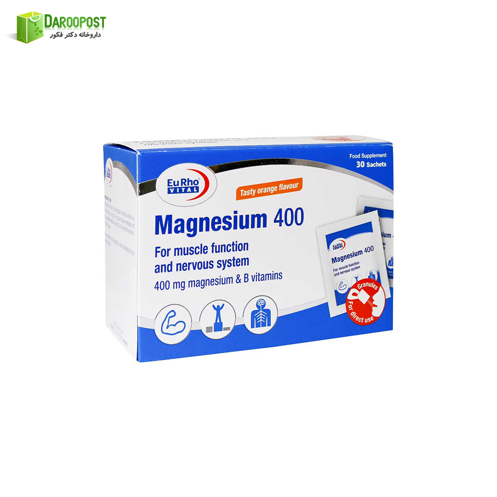 ساشه منیزیم 400 میلی گرمی 30 عددی یوروویتال