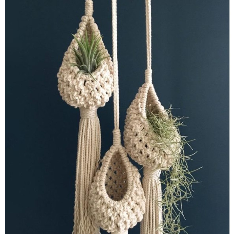 آویز گل لونه ای مکرومهجدید