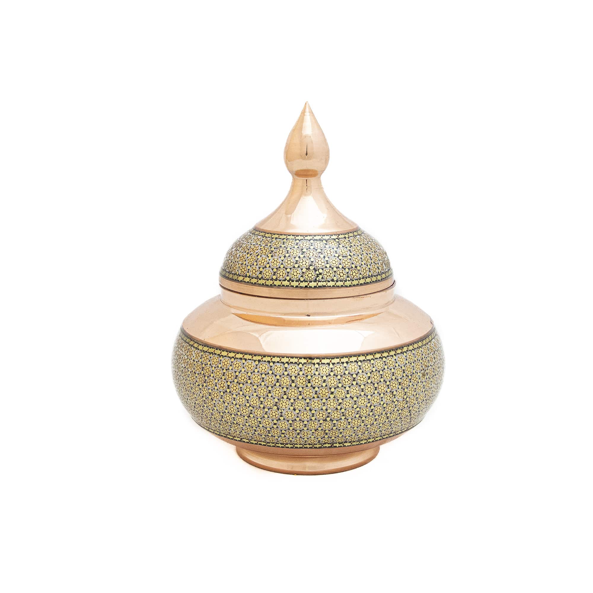 قندان مسی خاتم کاری کد 7363